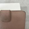 Used PRADA Saffiano Leather Bi-fold Wallet Beige