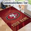 Custom Text Printed Rug San Francisco 49ers Non Slip Floor Carpet For Home Room Decor