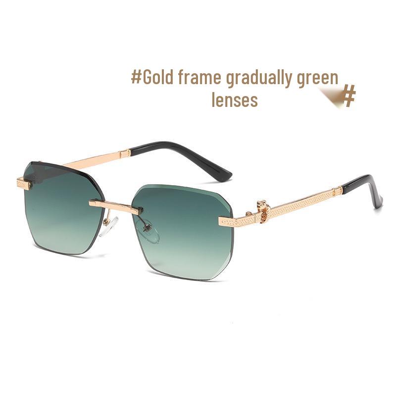 Trendy Frameless Gradient Sunglasses with UV Protection for Men and Women U-Shaped Curved Surface