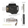 VIPERADE PJ13 Plus Pouzdro pro EDC Kapesní Organizér pro EDC Pouzdro s Klíčem Svítilnou Perem Kožené Pouzdro pro Leatherman Multitool Opasek, Muži, Držák,