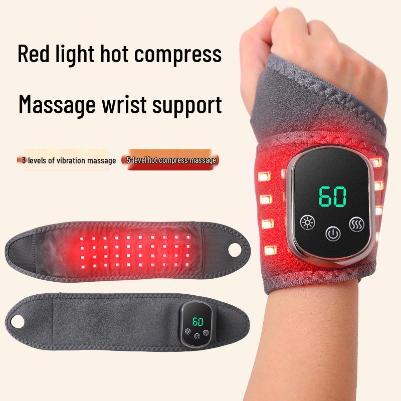 Red Light Wrist & Ankle Massager with Electric Heating and Vibration Therapy