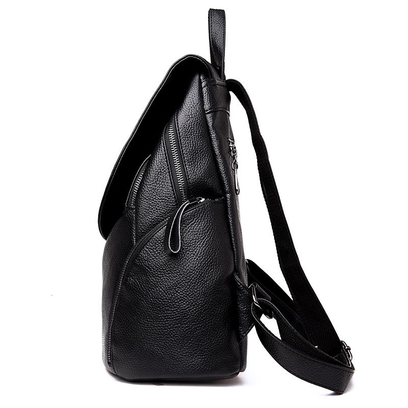 Marke Adrette Leder Schule Rucksack Tasche Für Studenten Einfache Design Frauen Casual Daypacks Mochila Männlich Schulter Reisetasche