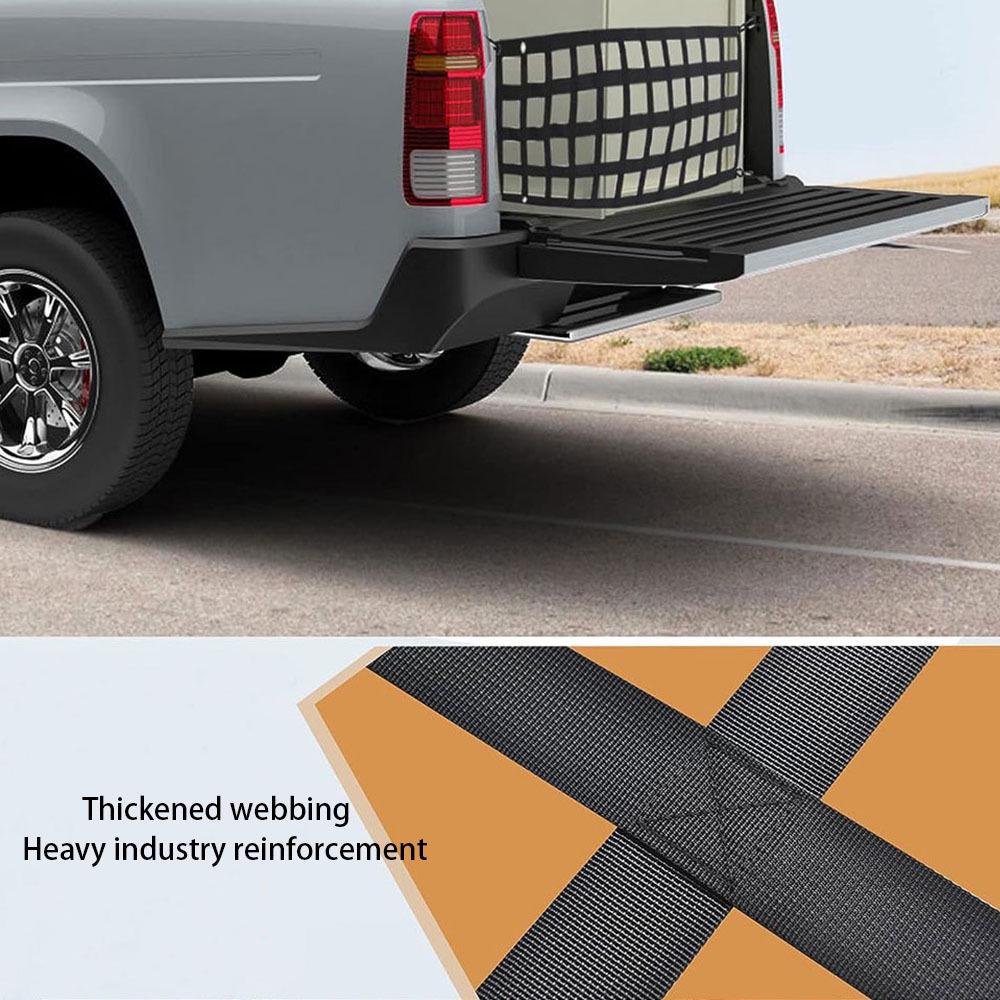 Heavy-Duty Truck Tailgate & Trunk Cargo Barrier Net