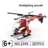 Assembly Aircraft Firefighting Building Block Model Ornament Children Toy Gift