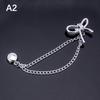 Latest Multi-Function Magnetic Clothing Buckle With Chain Metal Button Clip Clothes Scarf Trouser Legs Cuff Fixing Magnet Pin