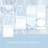 60 sheets Long strip notebook with white space, Time series, European minimalist theme, notebook, message, note material, paper