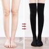 Japanese JK Women's Long Over-the-Knee Pure Cotton Stockings for Spring, Autumn, and Winter - Black, Slim-Fit, Elegant.