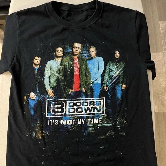 

3 Doors Down Band Its Not My Time 100% Cotton T-shirt Mens Tees Top S to 5XL 2F1879 S