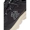 MLB New York Yankees Synthetic Leather Fashion Versatile Commuter Drawstring Running Autumn Sneakers Unisex Sneakers Black 3ASHB025N-50BKS