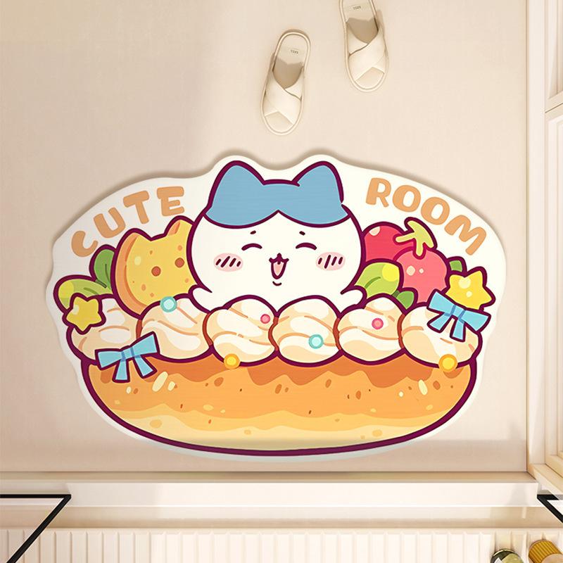Cartoon Floor Mat Bathroom Floor Mat Entrance Door Mat Toilet Door Suction Foot Mat