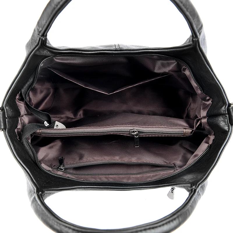 New Pu Leather Womens Tote Bag Athletic Casual Fashion Large Capacity Leather Shoulder Bag Shopper Harajuku Simple Handbag Quality