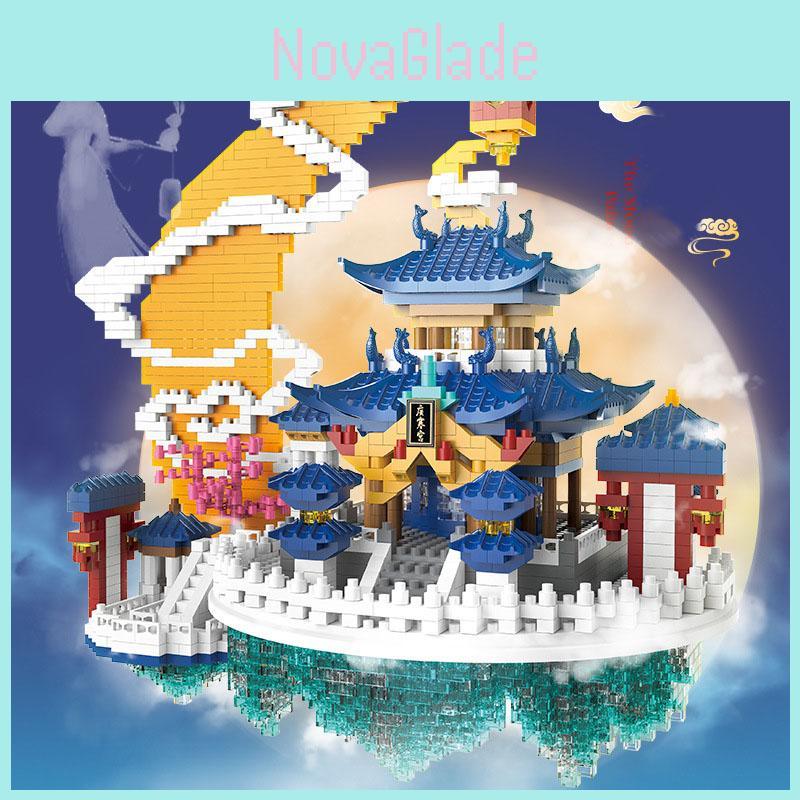 High-quality Abs Diamond Microgranule Building Blocks Compatible With Lego Traditional Chinese Style Castle Toy Wholesale