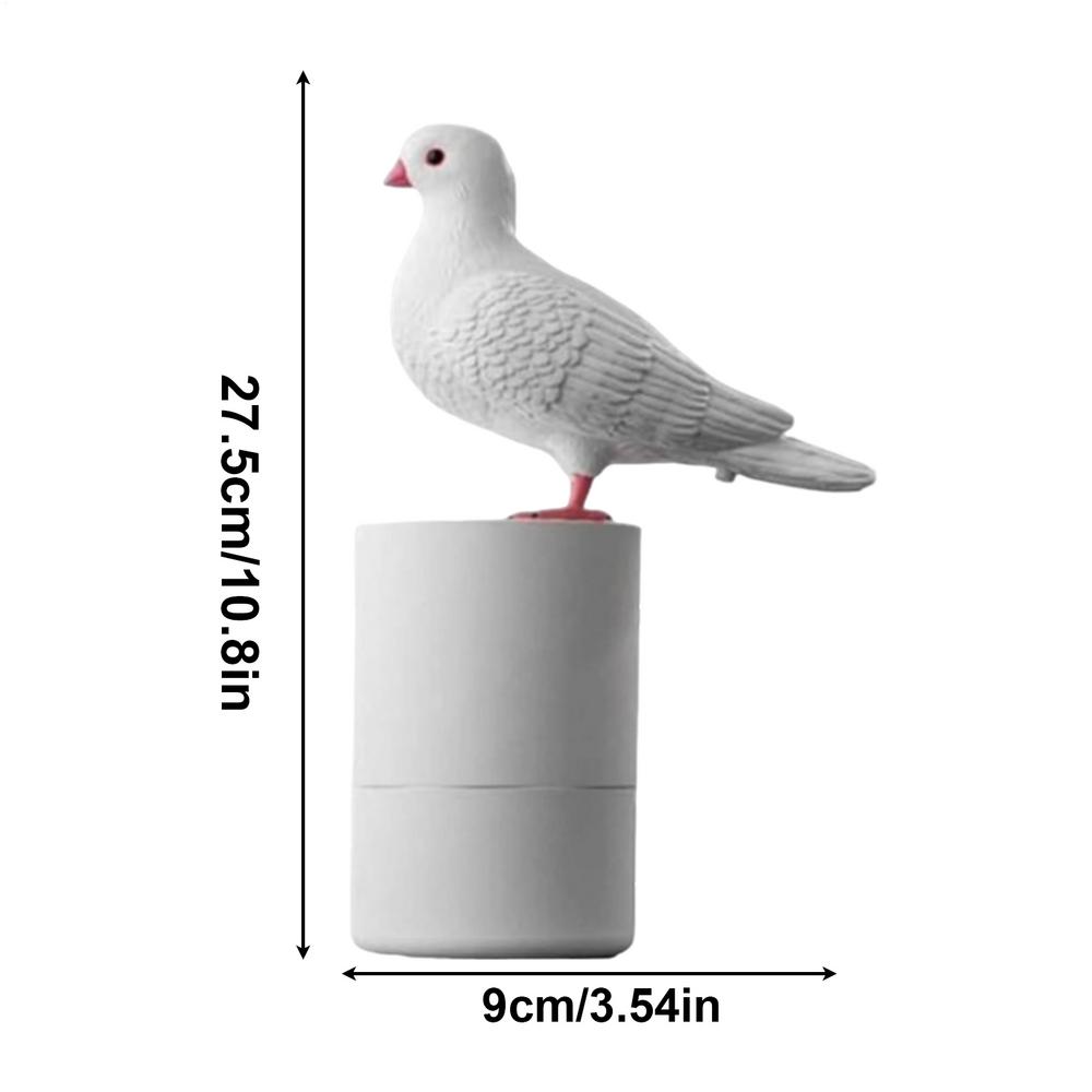 

Дозатор мыла в форме голубя, бесконтактный дозатор мыла, 300 мл, пенящийся дозатор, автоматическая индукционная пенная ручная мойка для ванной комнаты белый