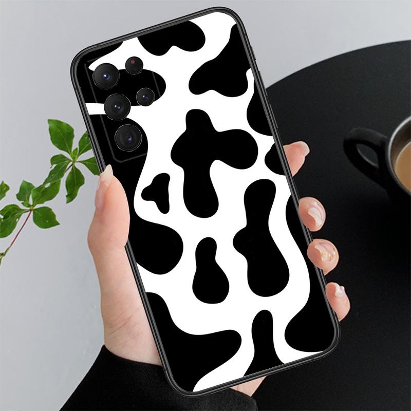 Milk Cow Print Phone Case For Samsung A52S A21S A33 A23 A13 A14 A32 A52 A53 A54 A51 A71 A15