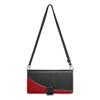 For iPhone 14 Pro Case Zipper Pocket Wallet Color Splicing Leather Flip Phone Cover with Straps