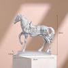 Modern Horse Statue Figurine Collectible Desktop Decor Sculpture Figure Elegant Delicate for Bookshelf Home Office Cabinet Study