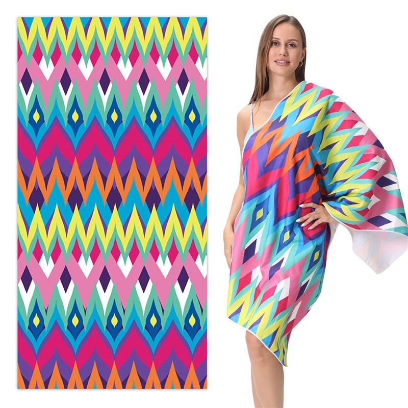 Euro Dollar U.S. Dollar Microfiber Beach Towel Custom Digital Printing Enlarged Towel Bath Towel