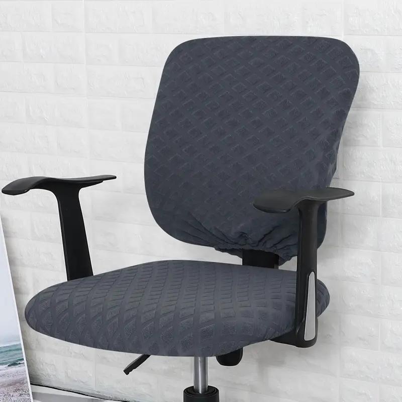 Office Chair Cover Universal Rotating Chair Slipcovers Water Resistant Stretch Removable Protector Computer Chair Seat Cover