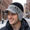 Thick Men's Knit Hat Windproof Ear Flap Hat New Cycling Beanie  Outdoor