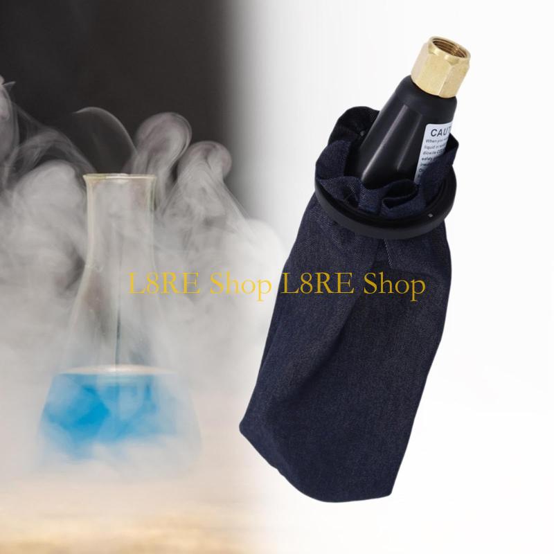 L8RE Efficient Dry Ice Maker Attachment with Collection Bag Household Dry Ice Maker with Plastic Cone CO2 Cylinder Adapter