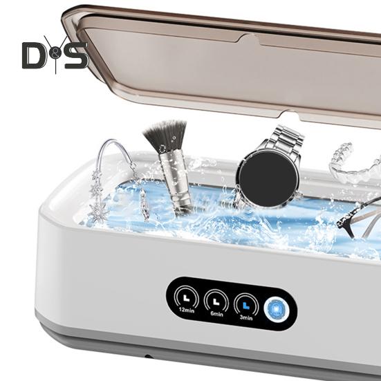 Ultrasonic Jewelry Ring Cleaner 650ml Large Capacity Ultrasonic Cleaning Machine 3 Time Modes Professional Ultrasonic Cleaner