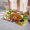 Floor Mat Eco Flannel Doormat Non-Slip Odorless Indoor Soft Short Plush Floor Rug R-Rilakkuma Anime