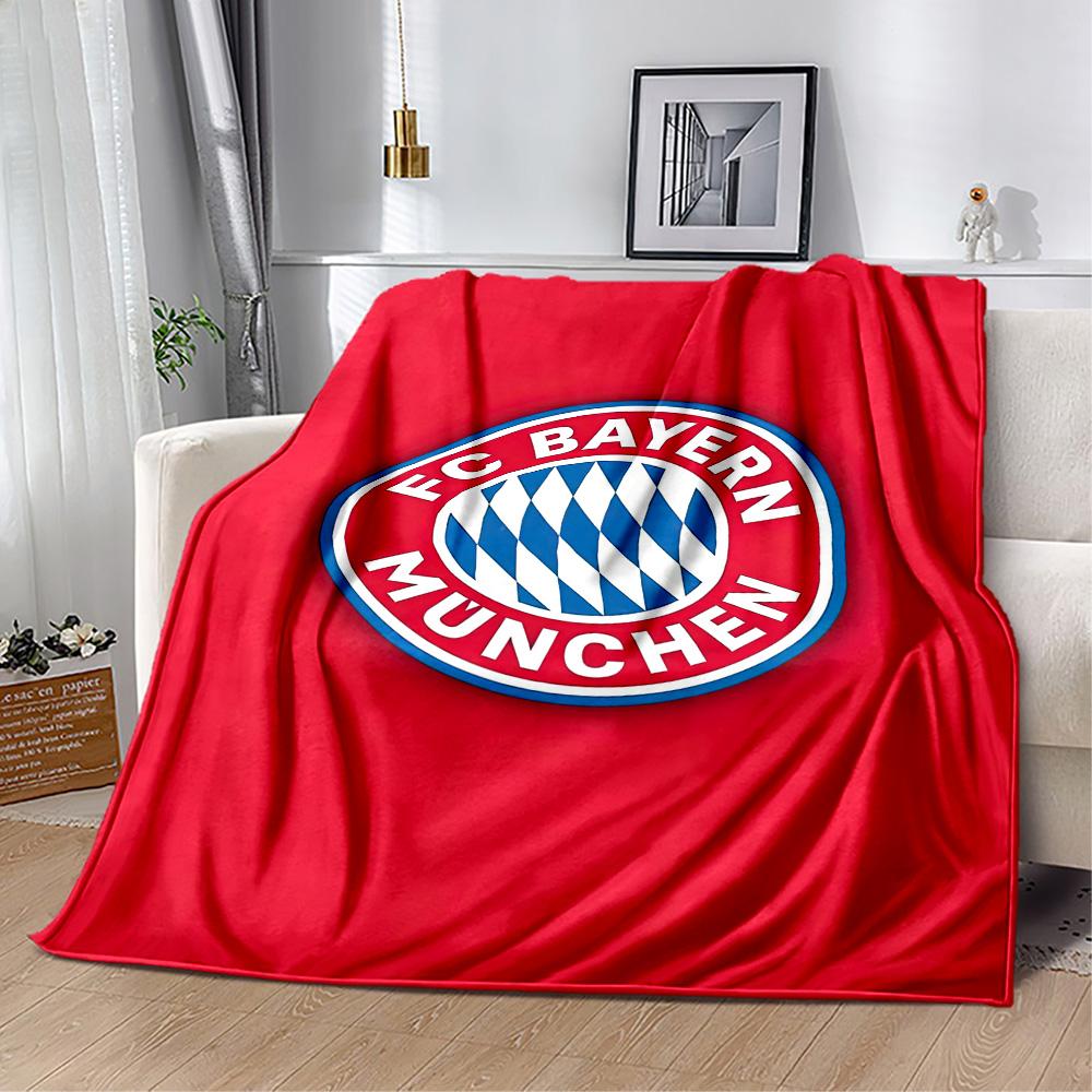 Bayern Munich Blanket Soft & Cozy Suitable for Office Chair Sofa Bedding for All Seasons Stylish Decor Perfect Gift for Relatives and Friends