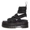 Dr. Martens Ricki Sandali Moda in Pelle Extra Resistente Morbidi Comodi Suola Spessa Sandali Unisex Nero 30577001