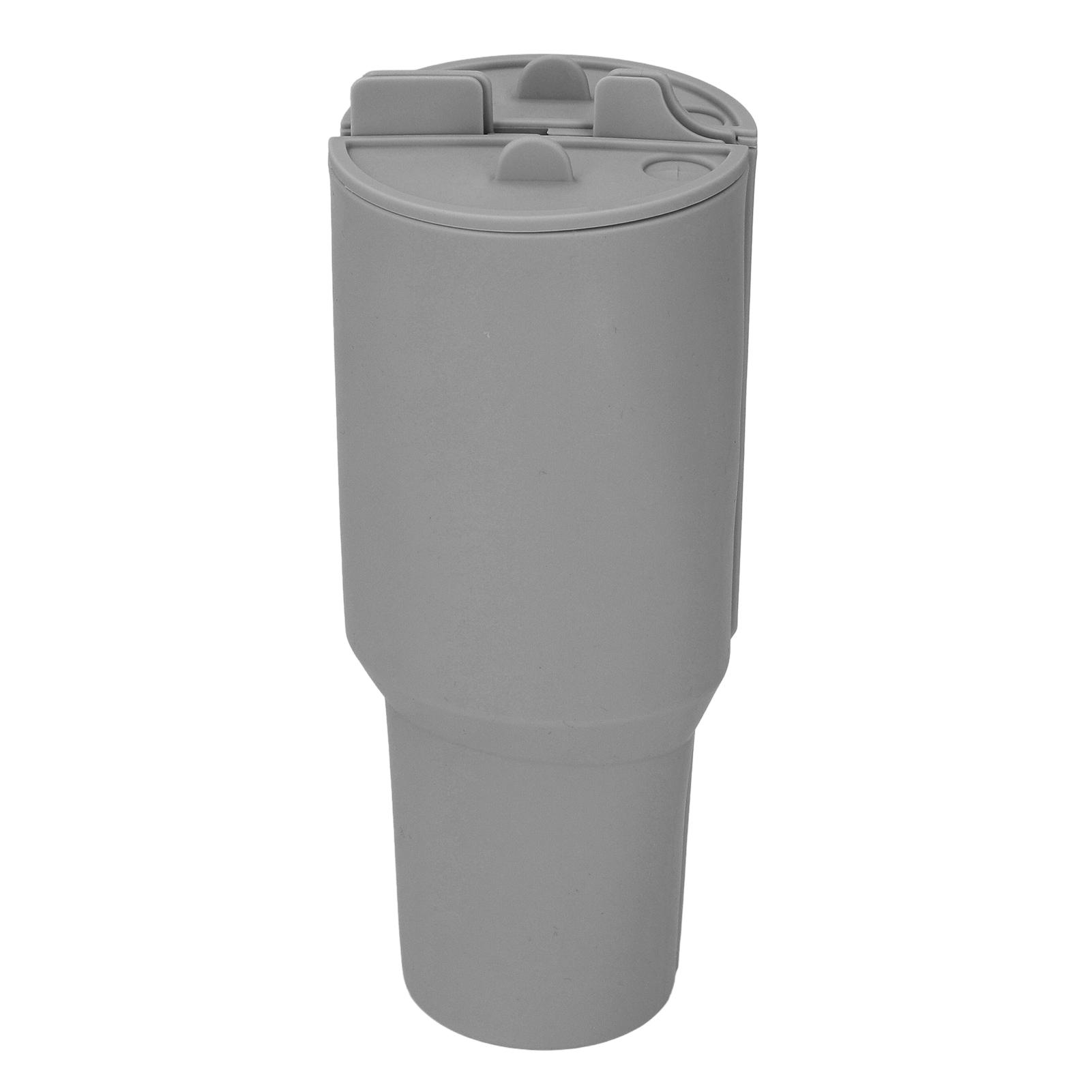 

Inner Cup Section Tray with Lid Silicone Large Capacity Easy to Clean Heat Resistant Detachable Gray