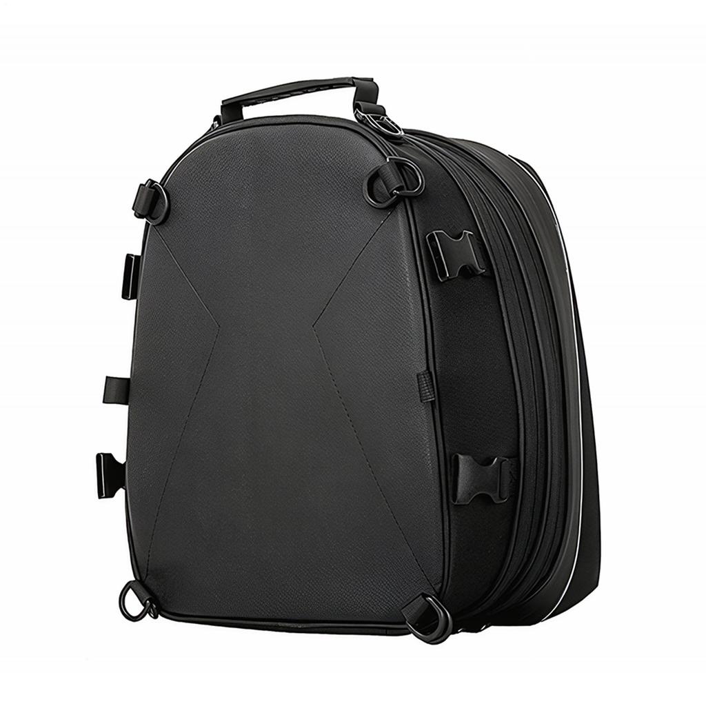 Motorcycle Bags For Back Seat 20L-28L Expandable Hard Shell Backpack Waterproof Motorcycle Gear Bag For Motorbike Scooter Dirt