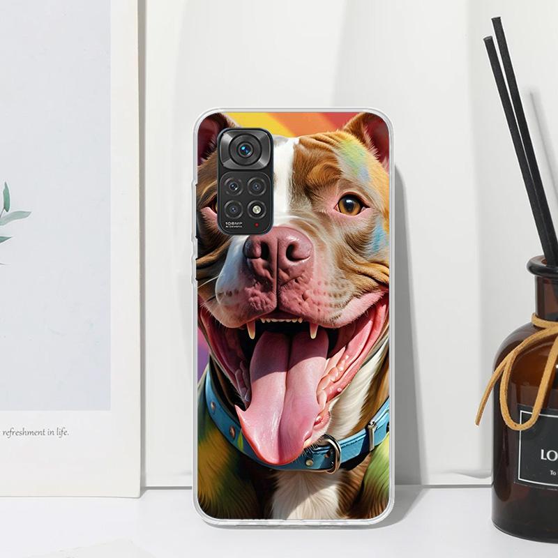 Pit Bull Pet Dog Pitbull Phone Case For Xiaomi Redmi Note 15 13 14S 14 Pro Plus 12S 11S 10S 12 11E 10 11T Art Fundas Back Cover