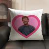 Hot Actor Cool Man PPedro Pascal Pillow Case DoubleSided Printing Short Plush Sofa Cushion Cover Bedroom Bedside Pillow