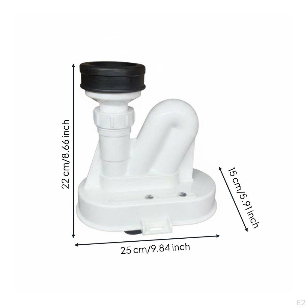 Urinal Drain Offset Connector Adjustable Design Waste Pipe Adapter Antiscent Barrier Plumbing