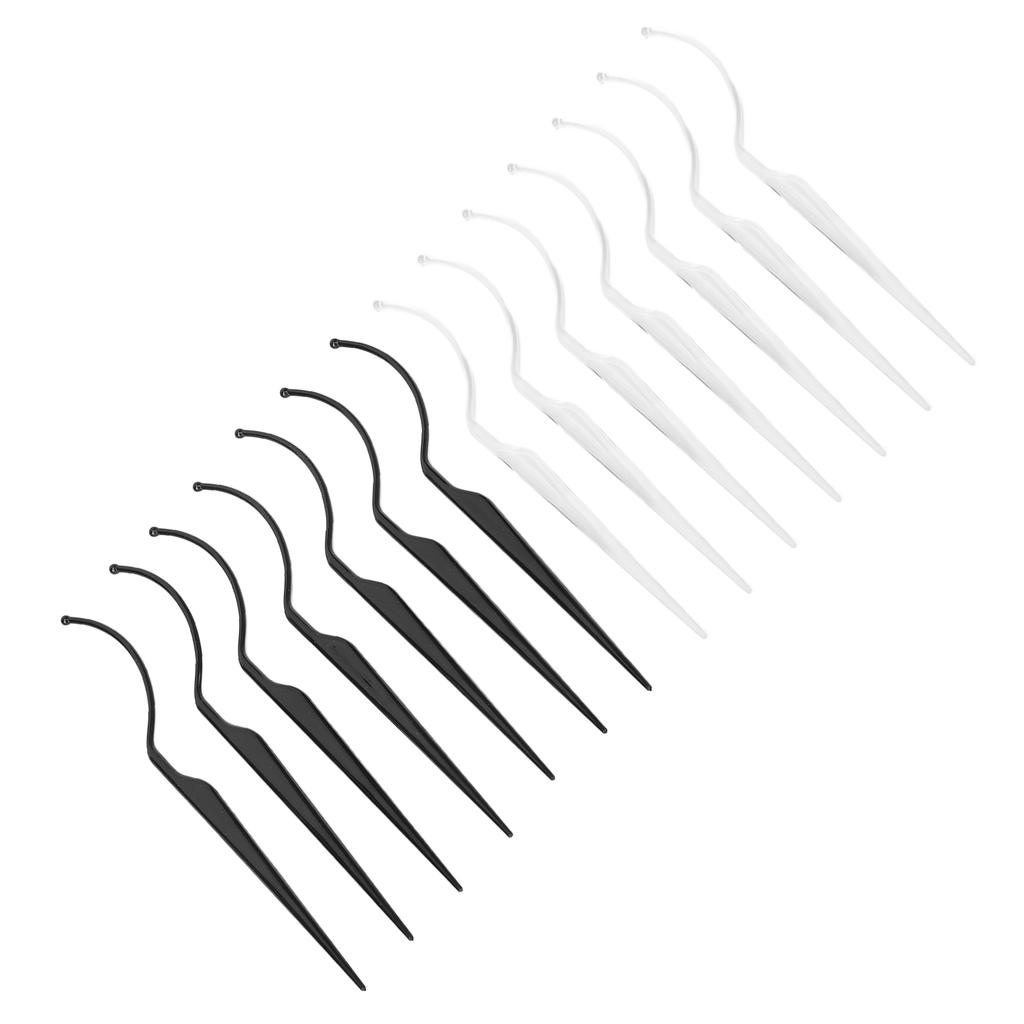 14PCS False Eyelashes Display Stick Washable False Eyelash Extension Holder Supplies White Black