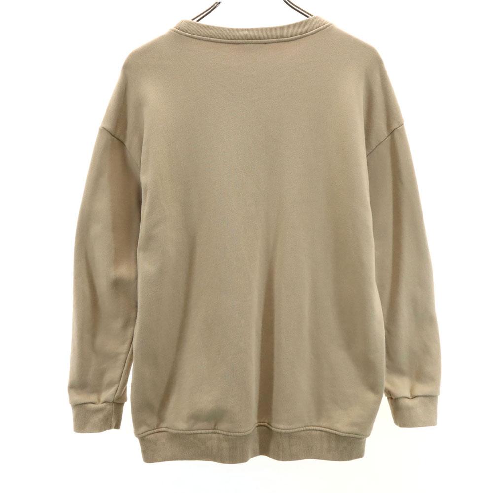 Celine Made In Japan Long Sleeve Sweat Trainer L Beige Women Used