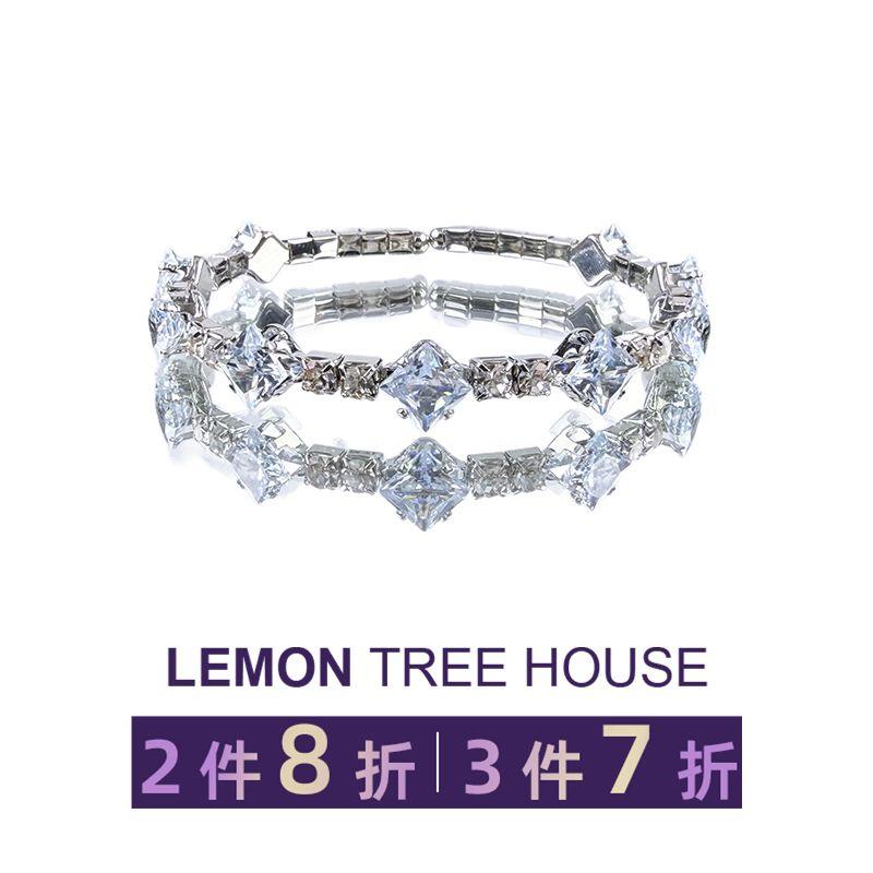 

Супер Вспышка Циркон Браслет Женский Доступная Роскошь Изысканный Кристалл Сверкающий Бриллиант Стильные Украшения для Рук Нишевый Стиль Модный Французский Браслет Open Bracelet [diameter about 5.5cm]]