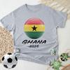 Patriotisches Ghana 2026 Grafik-T-Shirt Ghanaianischer Sportfan-Tee Fußball-Partyartikel Kleidung Herren Damen Sommer Freizeit Baumwoll-Oberteile
