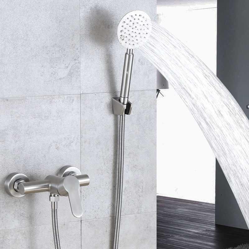 Ceramic Valve Core Bathtub Faucet Bathroom Shower Hot and Cold Mixing Valve Water Tap Stainless Steel Shower Faucet