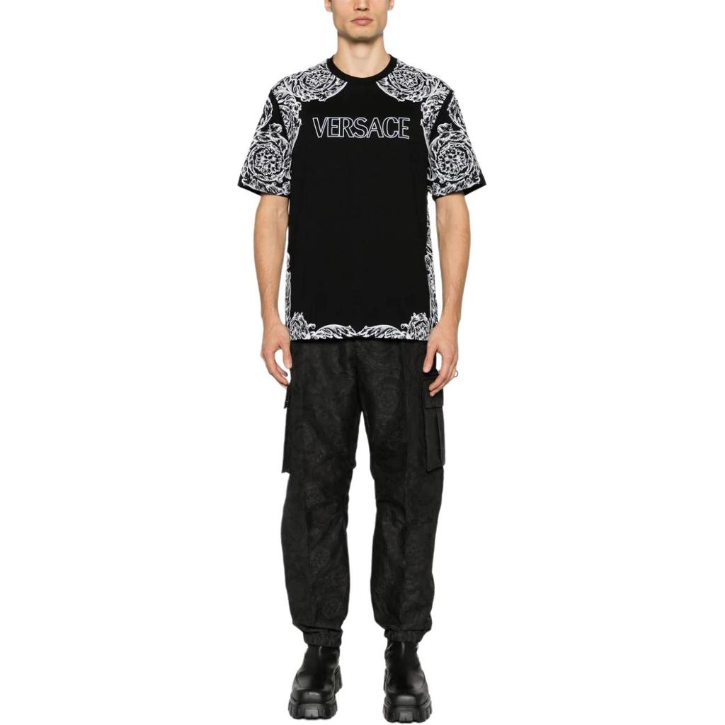 Versace FW23 T Shirt Men's Black 1013302-1A09868-2B020