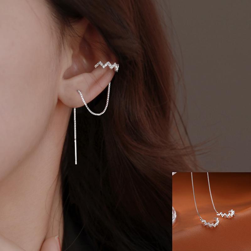 Hetian Jade Ear Line Transfer Safe Buckle Chinese Earrings Female Summer Temperament Ancient Net Red Dropship