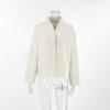 New Women's 2025 Autumn/Winter V-Neck Woolen Coat – Loose, Lazy Style for a Chic European and American Look