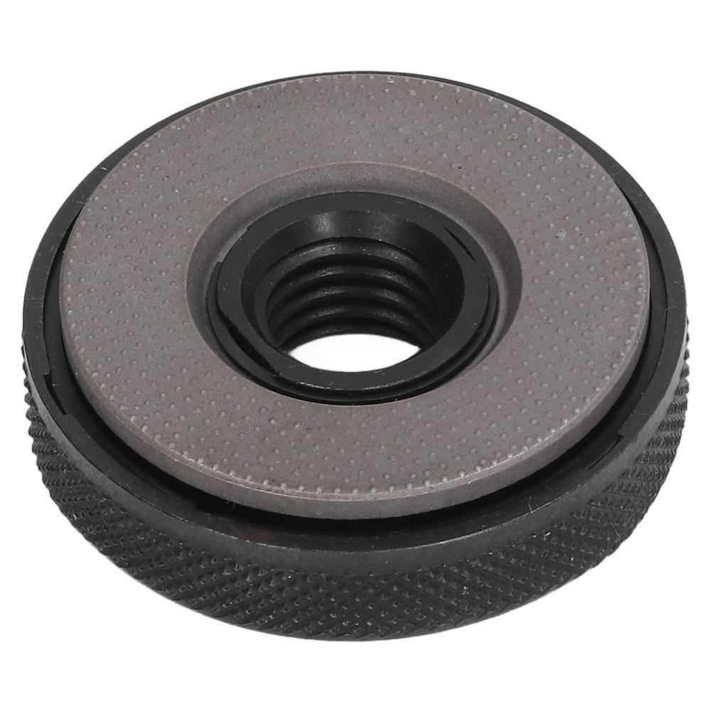 Precise M14 Thread Angle Grinder Flange Nut Black Quick Change Self Locking Flange Nut Quick Release Flange Nut Replacement Part
