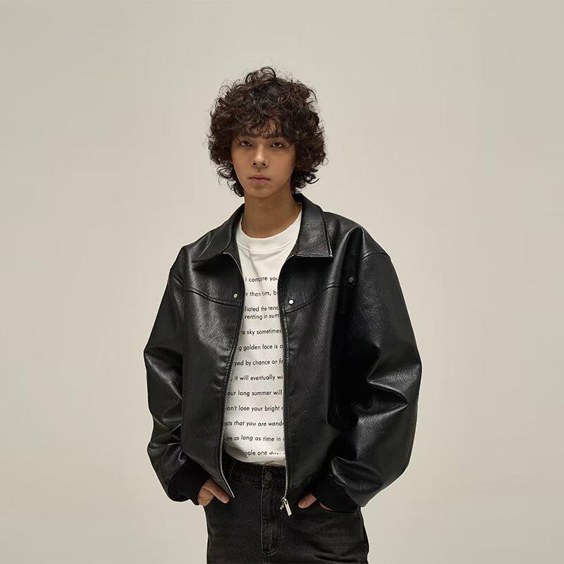 American Retro Distressed Men's Jacket, 2024 Spring/Autumn Collection - Trendy, Loose, and Versatile