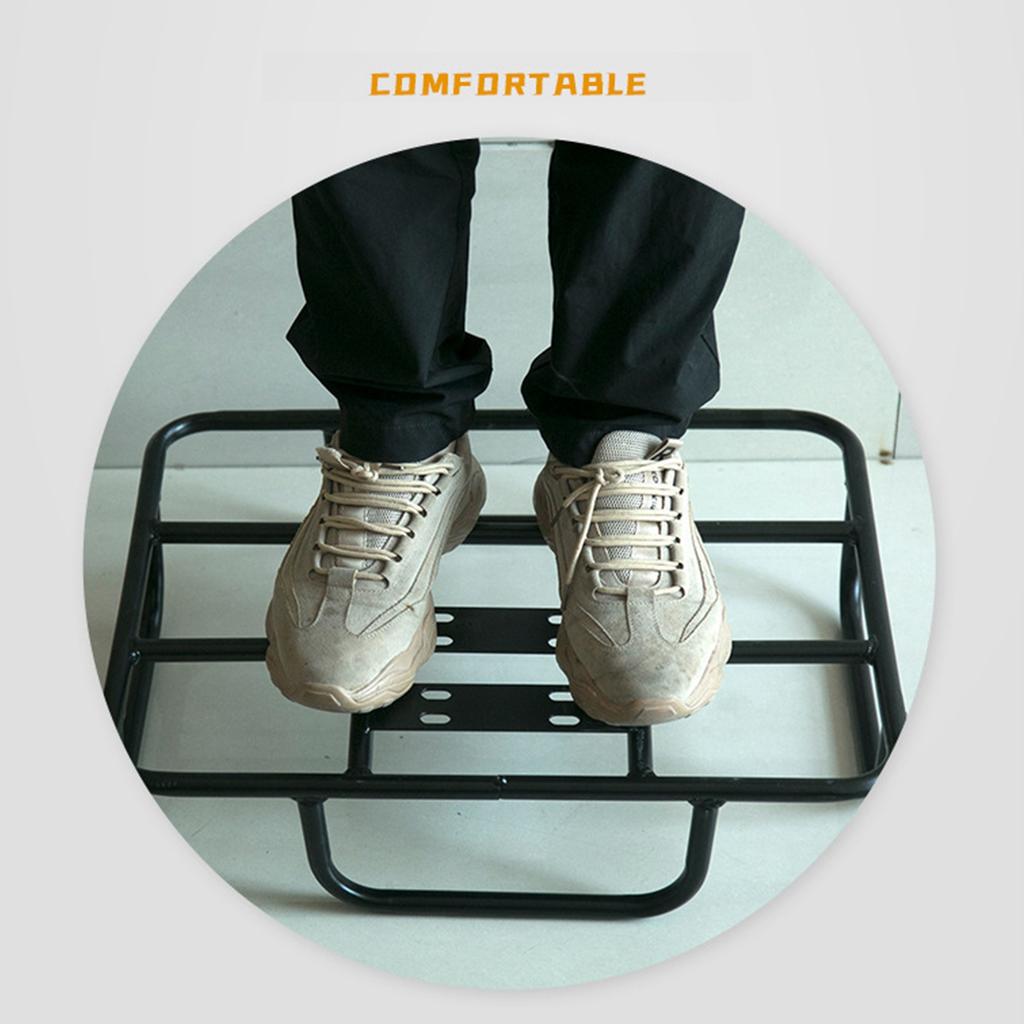 Motorcycle Rear Rack ,Food Delivery Box Rack Rear Grille 80kg Loading Seamless Steel Tube Universal for Motorcycle