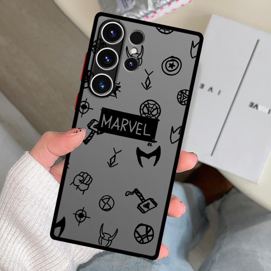 Marvel Hero Logo Case for Samsung Galaxy S26 S24 Plus Note 20 10+ S25 Ultra S21 S20 S23 FE S22 Funda Phone Cover