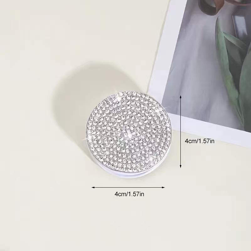 

Shiny Rhinestone Phone Ring Holder - Sparkling Foldable Stand with Strong Adhesive 00
