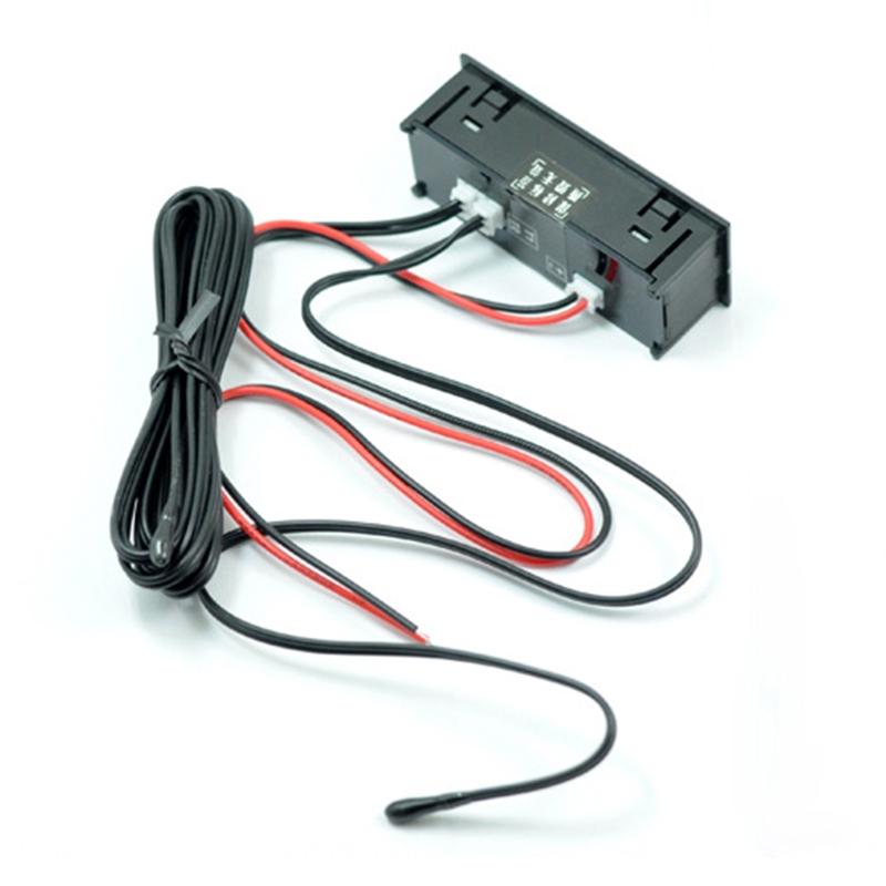 Auto Teplota 3 v 1 Teploměry Voltmetr Měřič Elektronické Hodiny LCD Displej