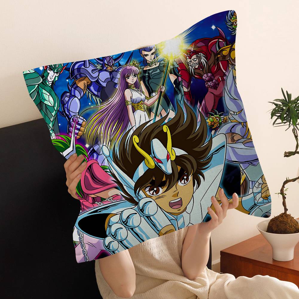 Japanese Hot Anime S-Saint Seiya Cushion Cover Decorative Pillow Sofa Home Decor Case Pillow Cases