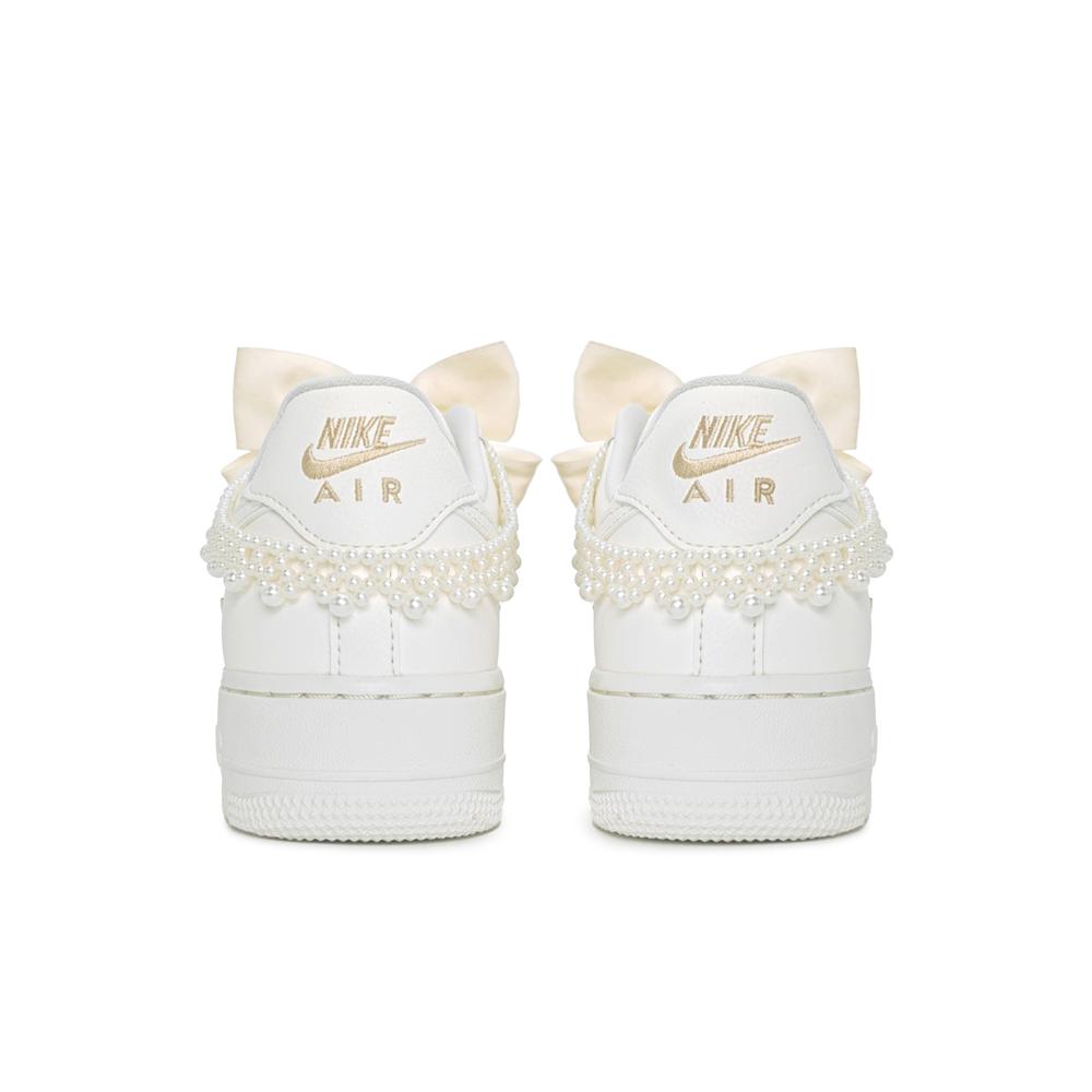 Nike Air Force 1 Pearl Promise Coverage Abrasion Resistant Coverage Abrasion Resistant Low Top Skateboard Shoes Women's FV3654-111(Team598-)