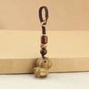 1Pc Car Keychain New Chinese Style Braiding Rope Gift Phone Keychain Creativity Pony Pendant Wood Pendant Coin Decoration